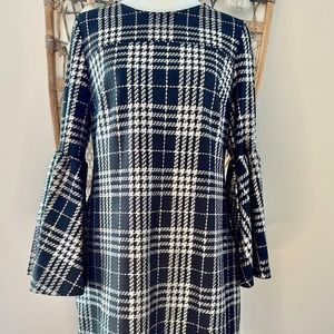 Tweed Black and Silver Dress